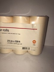 Office Depot 1-Ply Bond Paper Rolls 2.75”x128 10 Count White-RARE-SHIPS N 24 HRS