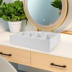 Cash with Dividers 6-Grid Money Organizer Tray for Desk Drawer 13.97X10.03X3….