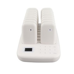 Wireless Calling System 16 Pagers 546yd Transmission 2 Working Modes Touch TUIW