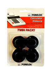 Porelon PR 511 Black/Red Twin Spool Calculator Ribbon Twin-Pack Universal 1996