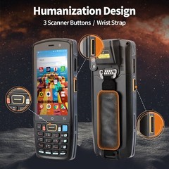 MUNBYN Mobile Computer Android 9.0 1D/2D Bluetooth Wi-Fi 4G NFC Barcode Scanner