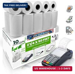 PM Company Thermal Paper Receipt Rolls – BPA-Free Receipt Paper for Credit Card