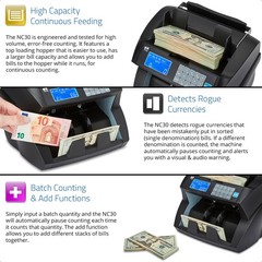 Bill Counter Cash Money Currency Count Counting Counterfeit Detector Machine