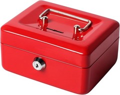 Small Lock Cash Box with Money Tray, Locking Money Box for Kids with Slot on …