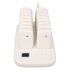 Wireless Calling System 16 Pagers 546yd Transmission 2 Working Modes Touch NPNF