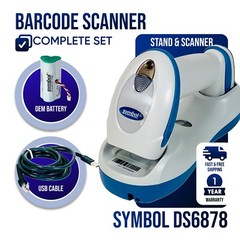 Motorola Symbol Barcode Scanner DS6878 w/Cradle & USB Cable – 1 YEAR WARRANTY!🔥