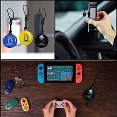 10pcs NFC Keychain Tags, Programmable Ntag215 Chips, NFC Fob for Mobile Devices