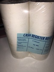 Cash Register Rolls 38 Mm X 100 ,Core 10 Rolls Per Pack 1 Ply Bond-SHIPS N 24 HR