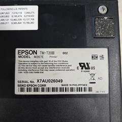 Epson TM-T20III Thermal Receipt Printer Ethernet LAN USB – Low Use