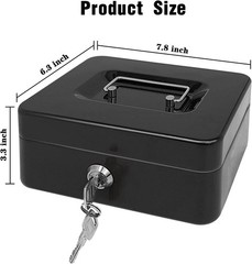 Fire Chest Fireproof Safe Lock Hidden Box Hide Money Cash,Document with Key Lock
