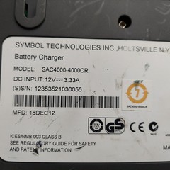 LOT OF 2 SYMBOL SAC4000-4000CR Four Slot Battery Charger