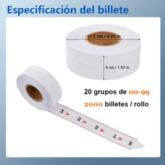 2-Digit Ticket Dispenser with Counter Stand & 2000 Queue Tickets Included