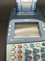 Hypercom Optimum T4100 Credit Card Terminal Works *Parts Only*