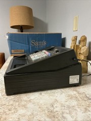 Sharp XE-A107 Black Electronic Cash Register PGM Key & Power Cord