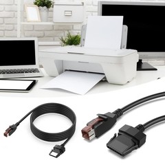 24V Powered USB Male 8Pin Retail Power Data Cable For Printer POS Systems