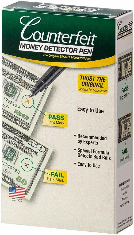 12 DRI MARK Counterfeit Money Detector Marker Pens for US Dollar Bill – DriMark