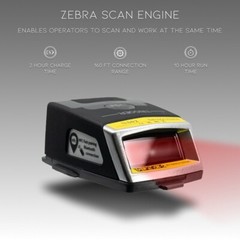 Bluetooth Glove 2D/1D/QR Barcode Scanner FOR iPhone/iPad, Cradle, x2 Battery!🔥⭐