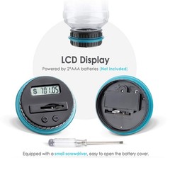 Large Piggy Bank for Boys Adults Vcertcpl Digital Coin Counting Bank with LCD…