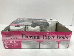 IBM THERMAL PAPER ROLLS 3 1/8″ x 190′ Qty 7 – 73.3mm wide