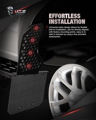 MZS Mud Flaps Splash Guards Compatible with Silverado Sierra Ram 1500 2500 35…