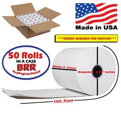 3 IN 1 PLY X 165FT BOND PAPER KITCHEN PRINTER EFFICIENT 1-PLY BOND PAPER 50 ROLL