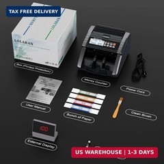 Money Counter Machine with Value Counting, Support Dollar and Euro