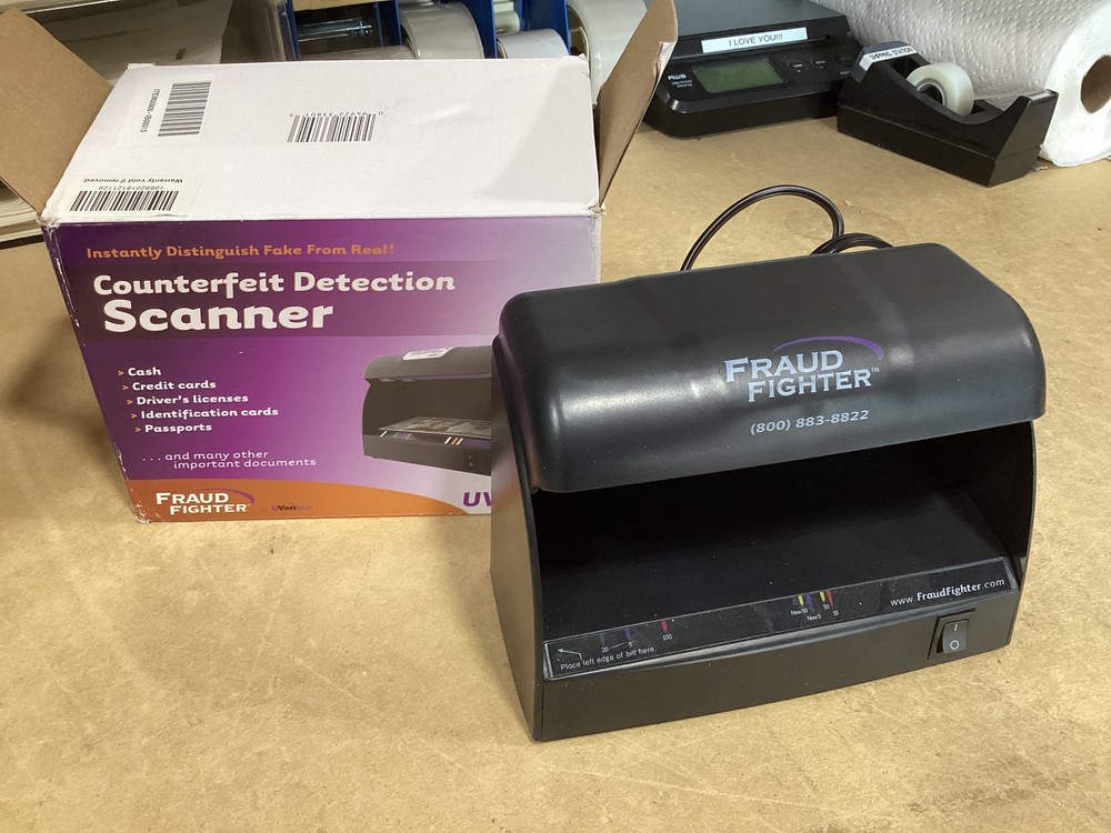 Used UVeritech Fraud Fighter Counterfeit Detection Scanner | UV-16P