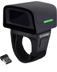 1D 2D QR Ring Barcode Scanner – Wearable Mini Bluetooth Wireless Finger Reader