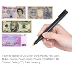 Counterfeit Money Pen Tester Cash Checker For US Euro Pound N3D6