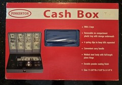 Brand NEW Metal Cash Box With Lock Keys Handle And Money Tray