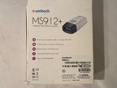 Unitech MS912+ Handheld Wireless Barcode Scanner 1D 2MB – Gray