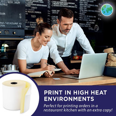 2-Ply White/Yellow Carbonless Paper for Toast Kitchen Printer by Paper Planet |