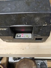(2) Epson TM-U220B POS Receipt Printer For Parts or Repair