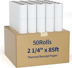 2 1/4 x 85 Thermal Receipt Paper POS Cash Register Credit Card Rolls 50 Pack