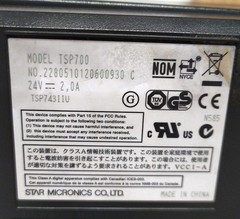 Star TSP700II Thermal POS USB Receipt Printer TSP743IIU Dark Gray