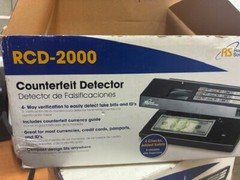 ROYAL SOVEREIGN COUNTERFEIT DETECTOR RCD-2000 Tested Working