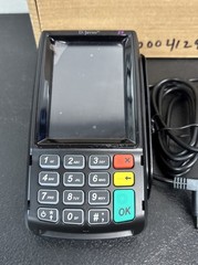 Dejavoo Z9 VEGA3000 Black 3.5″ LCD POS Credit Card Terminal Untested