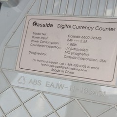Cassida 6600 UV/MG Bill Counter with UV Magnetic Counterfeit Detection