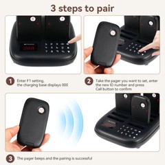 Retekess TD175S Wireless Restaurant Pager System Long Working Distance Cafe Bar