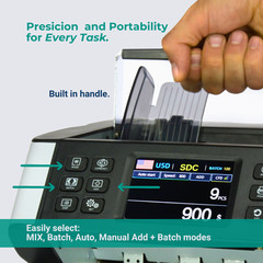 Money Bill Counter Machine Mixed Bill Denomination KHIPPUS PRO 6500