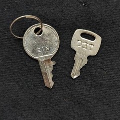 TEC Set of 6 Cash Register Keys 9R Series for TEC MA-1350 Register