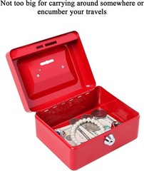Small Lock Cash Box with Money Tray, Locking Money Box for Kids with Slot on …