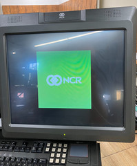 NCR Real POS 7616 w/ Monitor Keyboard Printer Scanner Card Reader Cash Drawer #3