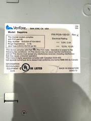 Verifone Sapphire III P039-100-03 Terminal Made In Singapore
