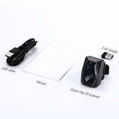 Eyoyo Mini Finger Barcode Scanner Wireless 2D Wearable Ring Scanner for PC Phone