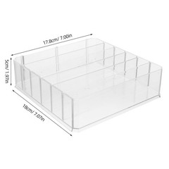 Cash Drawer Tray Clear Acrylic Storage Box 6 Compartments Money Organizer Home