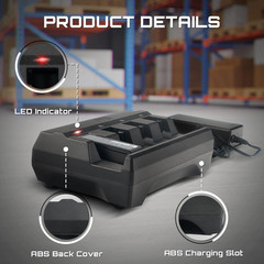 4-Slot Battery Charger SAC3600-4001CR for Zebra Barcode Scanners DS3678, DS3600,