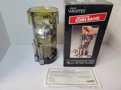 VTG MAGNIF Money Wrapper Motorized Coin Bank Made in USA 1994 AS SEEN ON TV