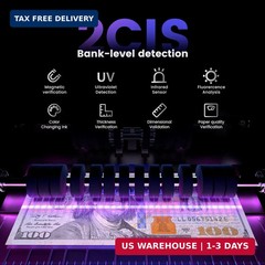 Aneken Mixed Denomination Money Counter with Counterfeit Detection, Touch Screen