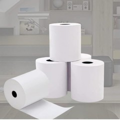 24 Pack 1Ply Bond Receipt Paper Rolls 3 x 150 White Paper Kitchen Impact Printer